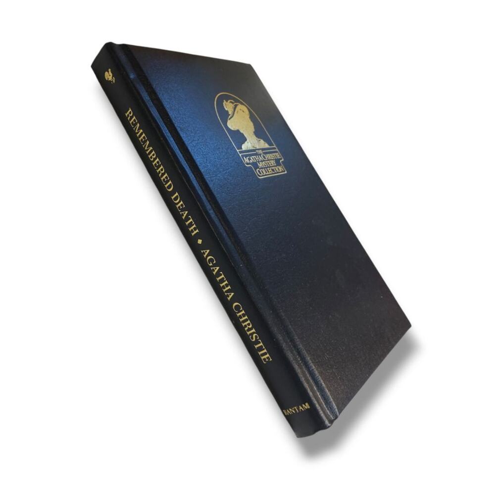 Agatha Christie Mystery Collection Bantam Leatherette Remembered Death 1980s